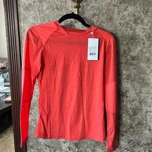 Women’s Stride Equestrian Wool/Poly/Spandex Blend XS Coral Top